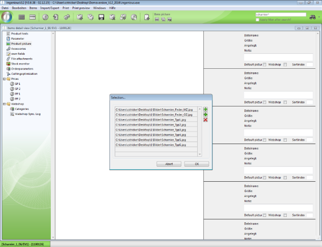 Picture selection from a folder