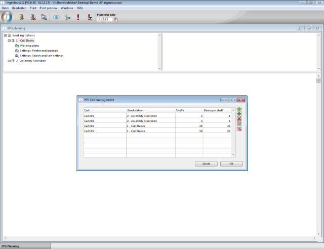 PPS cart administration